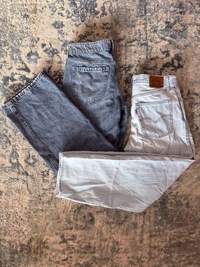 Levi's Two-Tone Gray & Light Gray Boyfriend Jeans